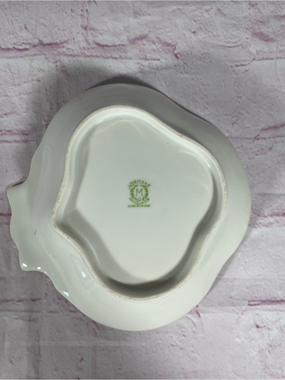 Vintage Noritake Tree In Meadow Hand Painted Candy Bowl Dish Gold Trim Japan - Picture 8 of 9